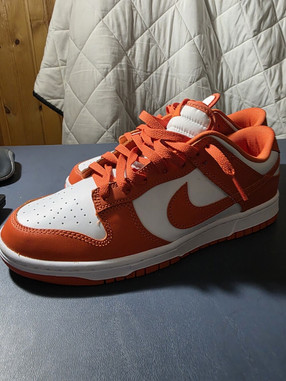 Nike Dunk Low "Cosmic Clay" Orange White Sneakers Size 10m.